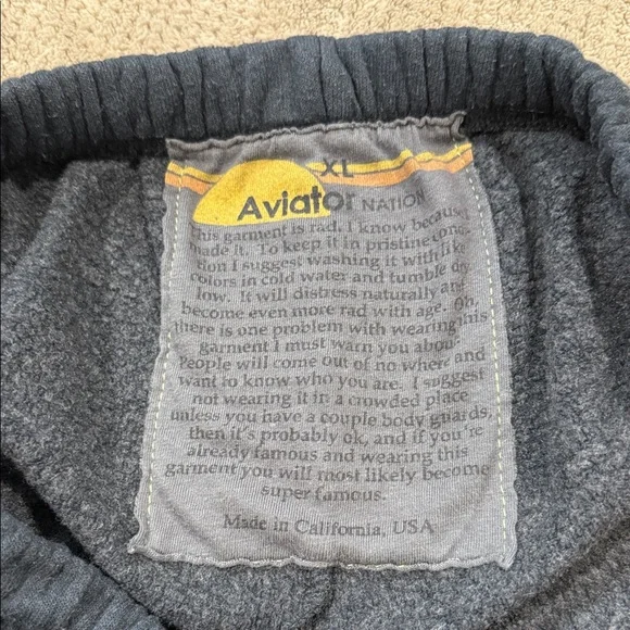 Aviator Nation Joggers with Colorful Stripes - Picture 2 of 5